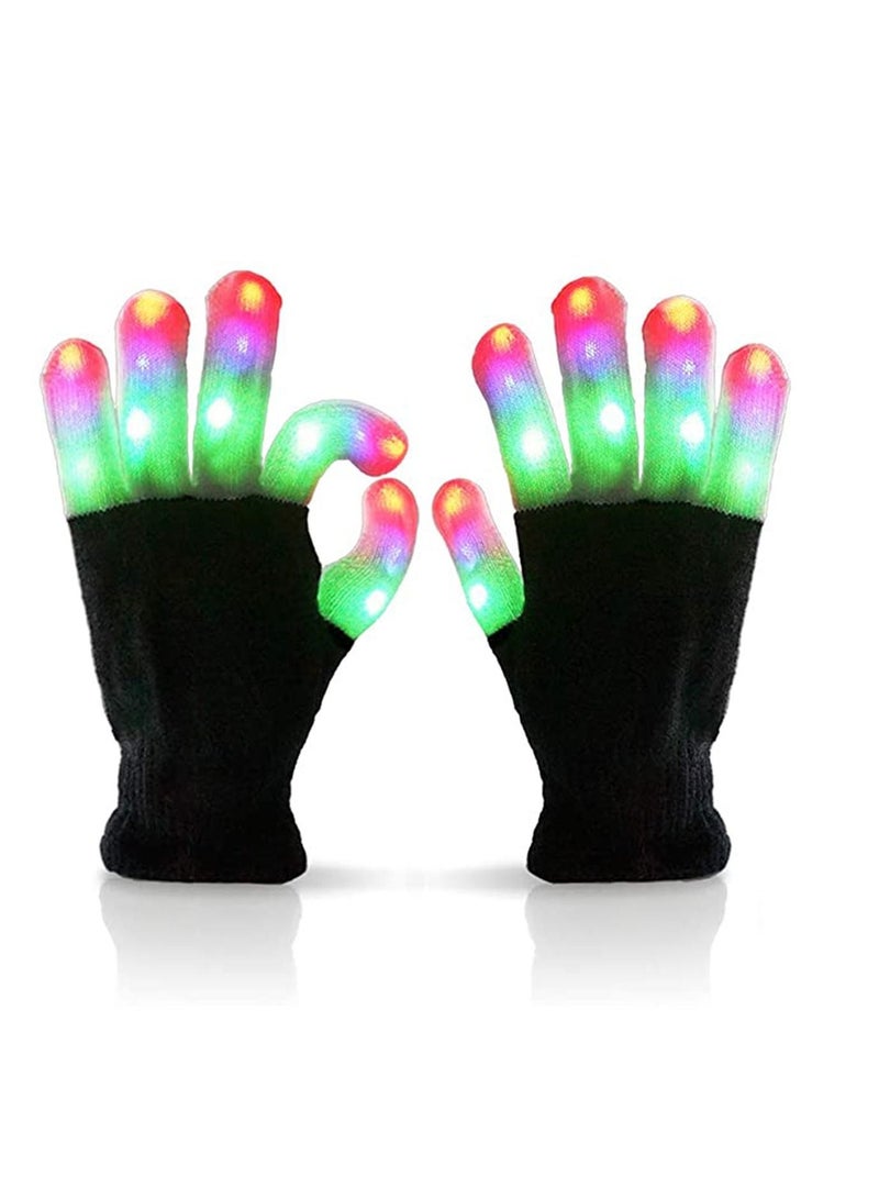Y&D Light Up Gloves, Cool Toys, Children LED Gloves Finger Amazing Colorful Glow Flashing Novelty Toys for Kid, Halloween, Dance Costume Kids Gift, Boys Gift - Image 1