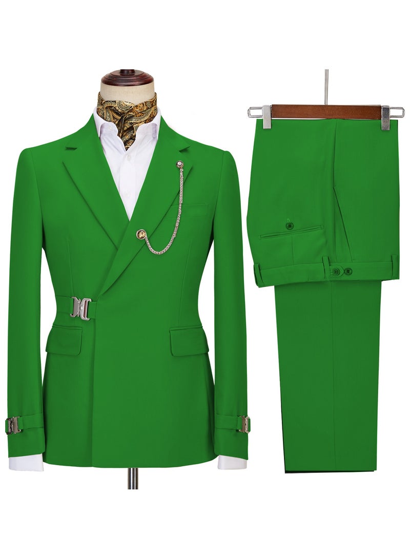 KUYING New Fashionable Men's Two-Piece Suit Set  - Image 1