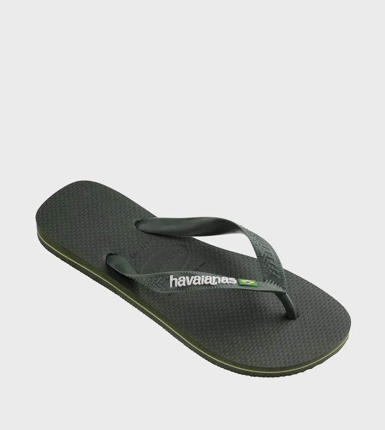 Havaianas Green Olive/Green Olive Hav. Brasil Logo  | Best Price UAE