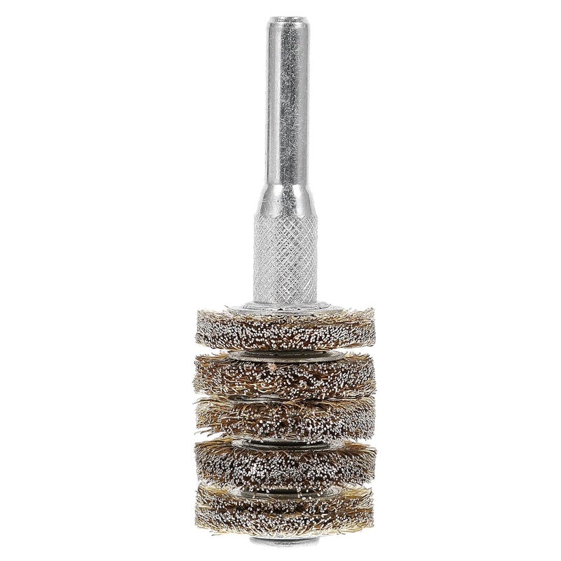 Wire Brush Drill Attachment 5-Layer 25mm X 6-Shank Steel Wire Wheel Rust Remover Metal Polishing Brush for Industrial Cleaning - Image 1
