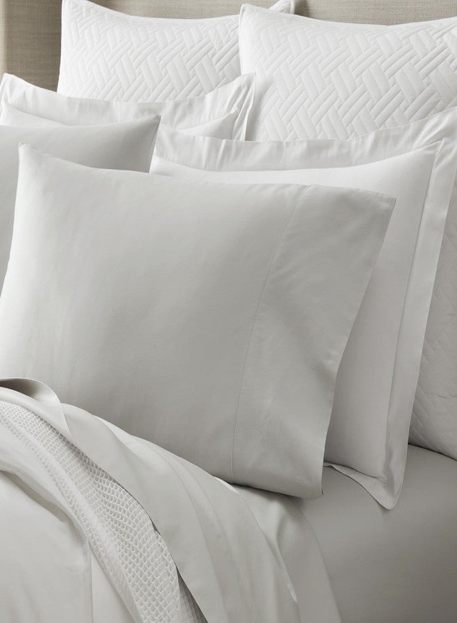 BOLL & BRANCH Signature Hemmed Pillowcase Set, Standard, Mist - Image 3