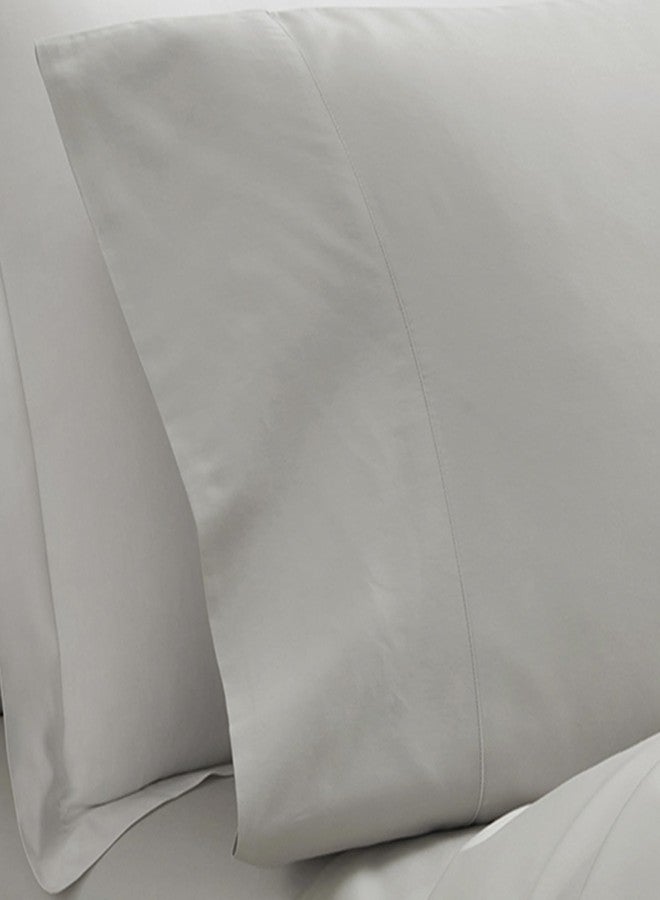 BOLL & BRANCH Signature Hemmed Pillowcase Set, Standard, Mist - Image 2