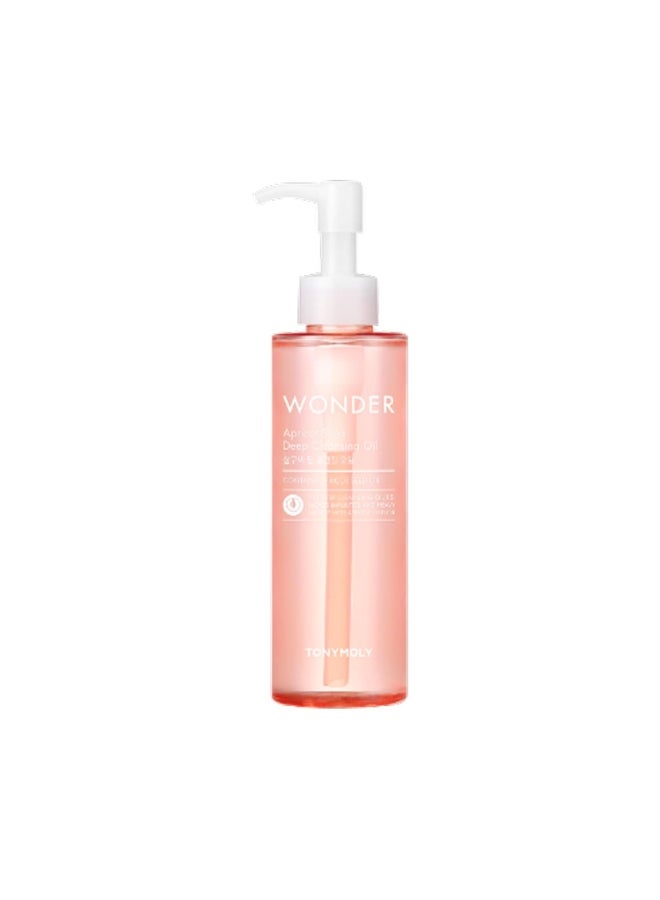TONYMOLY Wonder Apricot Seed Deep Cleansing Oil | Nourishing Makeup Remover | Deep Cleanses, Dissolves Waterproof Makeup & Hydrates Skin | 190 ml - Image 1