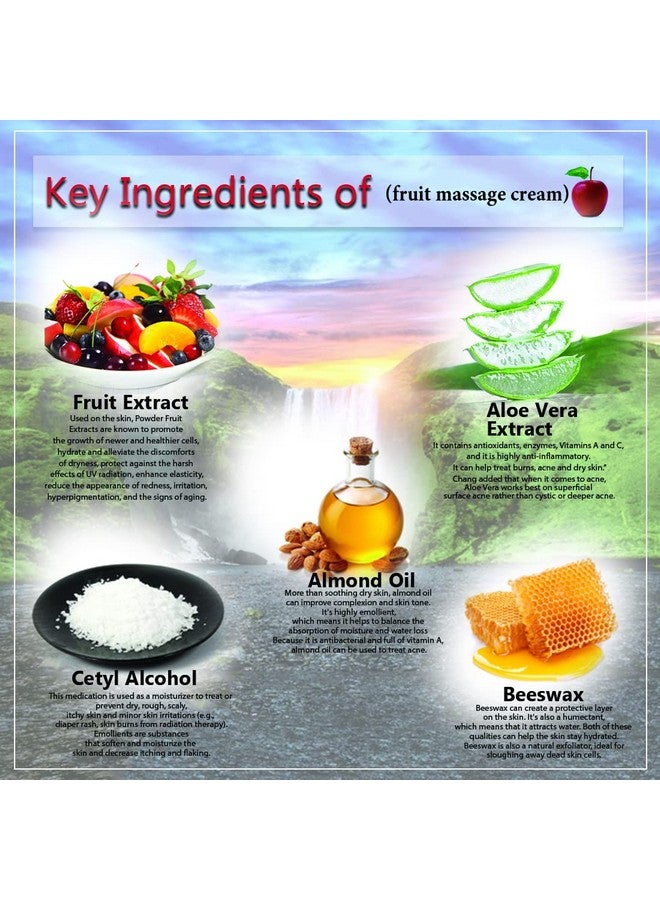 Lilium Fruit Facial Kit With Scrub, Cream, Gel and Pack, 1000g (1kg) - Image 4