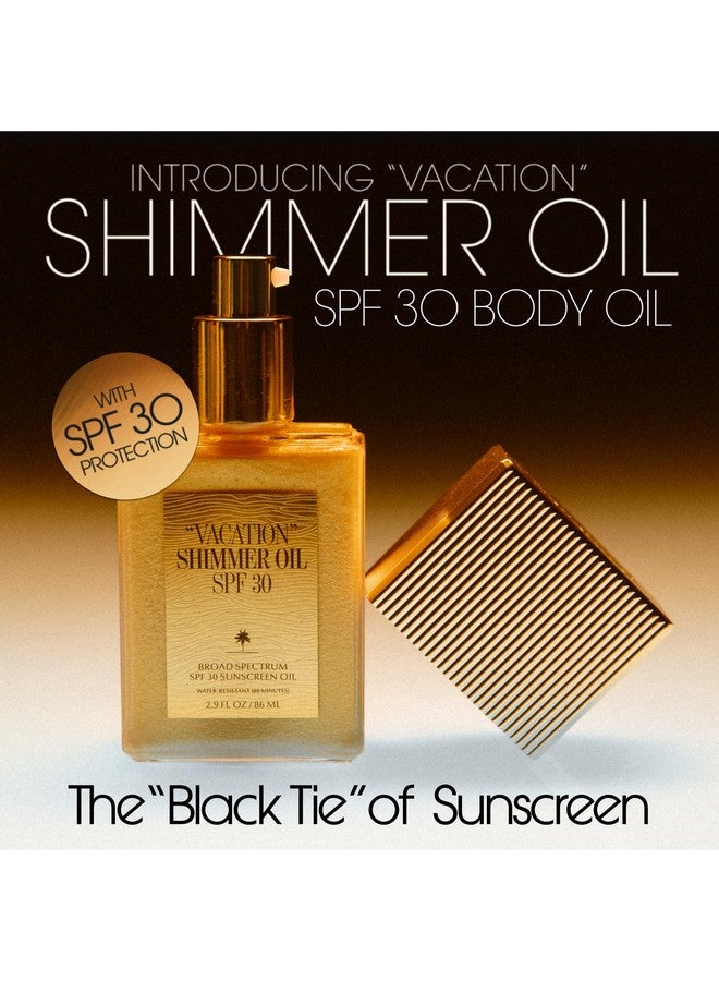 VACATION "VACATION" Shimmer Oil SPF 30 by Vacation Sunscreen, Shimmer Sunscreen Body Oil with Broad Spectrum SPF 30, Water Resistant (80 Minutes), 2.9 Fl. Oz. - Image 2