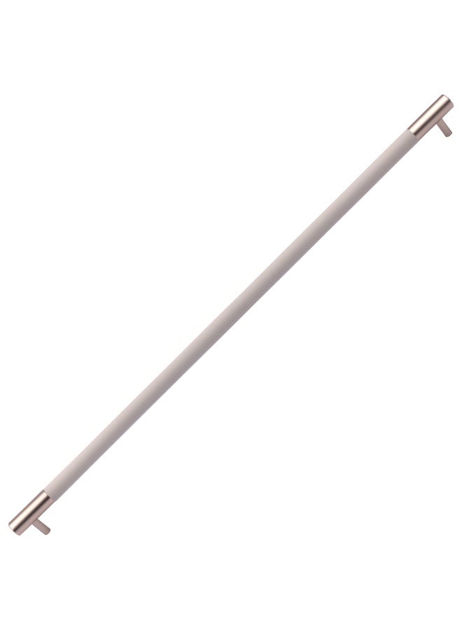 CINCINNO Cosmus Premium Aluminium Pull Handle 1000x17x38mm With 2-Year Colour Warranty – Stylish & Durable for Drawers, Kitchen Cabinets & Furniture (Mixed Gold & Beige Leather) - Image 3