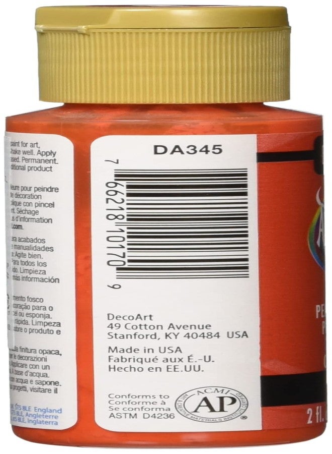 DecoArt DA345-3 Americana 2 Oz Paint, Scarlet Americana Craft Paint - Image 4