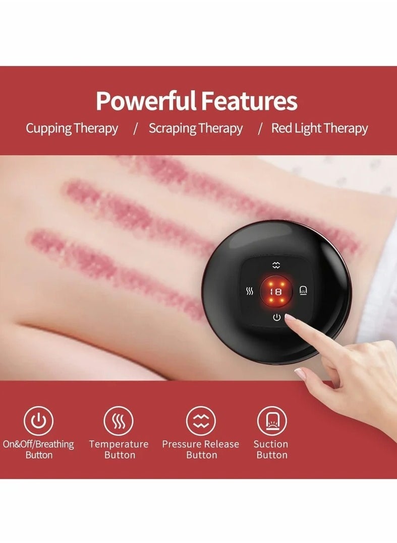 Generic - Electric Cupping Massager Smart Cupping Therapy Massager 6 Massage Modes Red Light Therapy Body Scraping Fat Burning - Image 1