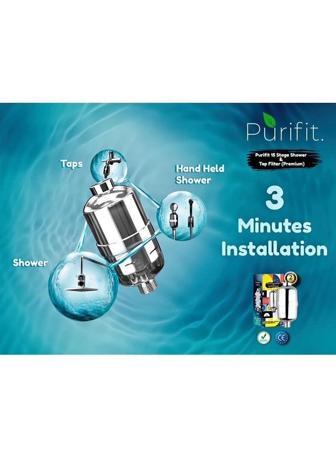 Purifit Replacement Cartridge for Silver Shower & Tap Filter | Reduce Chlorine | Hardwater | Limescale | Hair fall | Skin Issues | White Colour | 1Pcs - Image 5