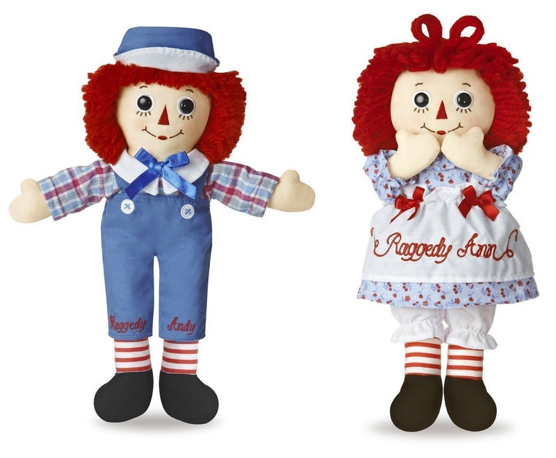 AURORA Bundle of 2 Aurora Dolls 12 Raggedy Ann Raggedy Andy - Image 3