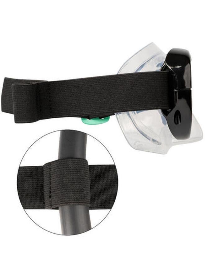 Subea Adult snorkelling fins mask snorkel SET 100 Grey - FMS set 100 AD Black - Image 4