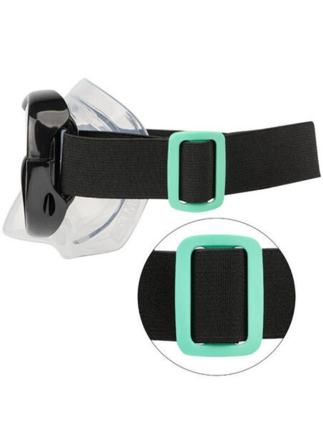 Subea Adult snorkelling fins mask snorkel SET 100 Grey - FMS set 100 AD Black - Image 3