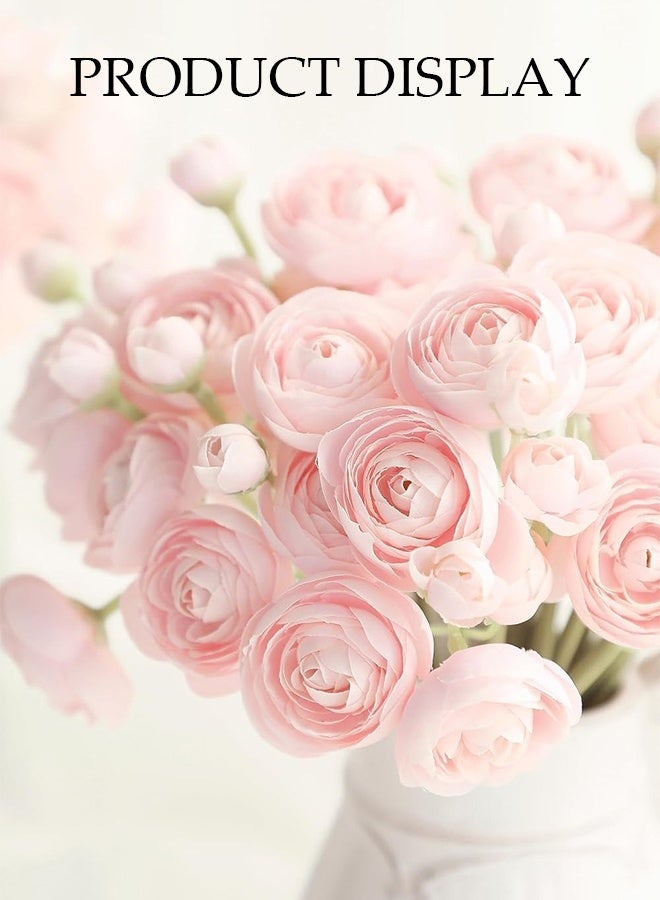 DUNISO Artificial Flowers，Fake Camellia Flowers Bouquets，Simulation Silk Flowers，DIY Decorative Fake Flowers，Durable,Easy to Care for，for Hotel Home Office Kitchen Wedding Farmhouse Décor - Image 3