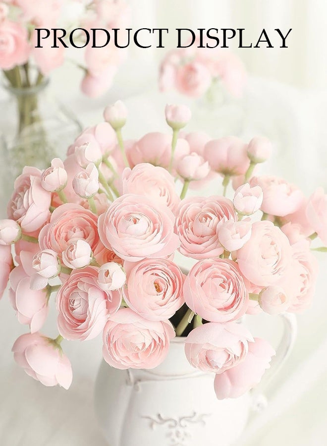 DUNISO Artificial Flowers，Fake Camellia Flowers Bouquets，Simulation Silk Flowers，DIY Decorative Fake Flowers，Durable,Easy to Care for，for Hotel Home Office Kitchen Wedding Farmhouse Décor - Image 5