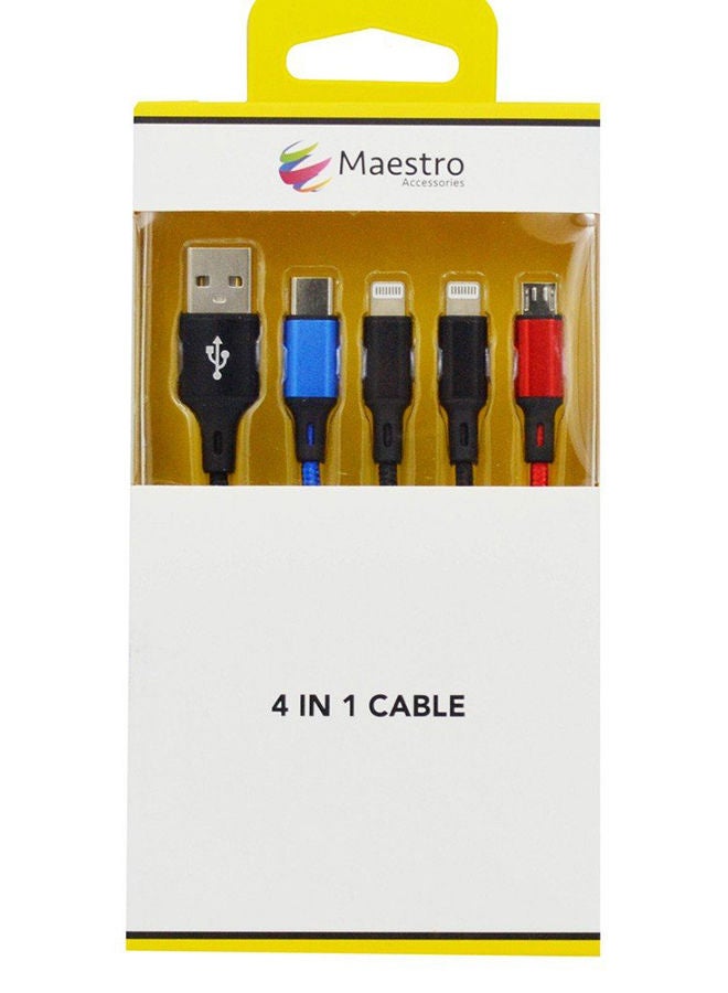 Maestro 4-In-1 Data Sync And Fast Charging Cable - Image 4