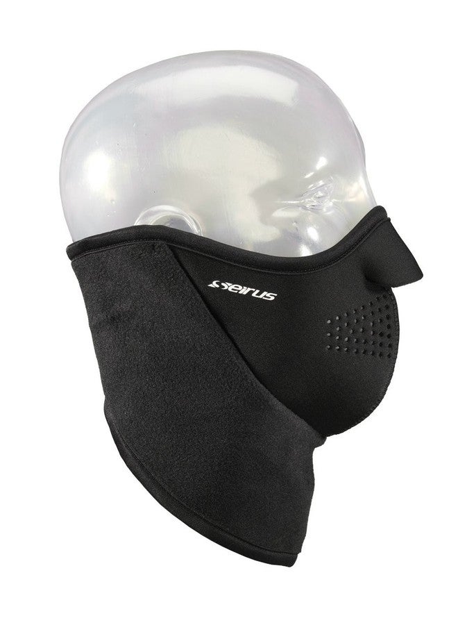 Seirus Innovation 8030 Neofleece Combo Scarf - Face and Neck Masque for Cold Winter Weather,Black,Large - Image 3