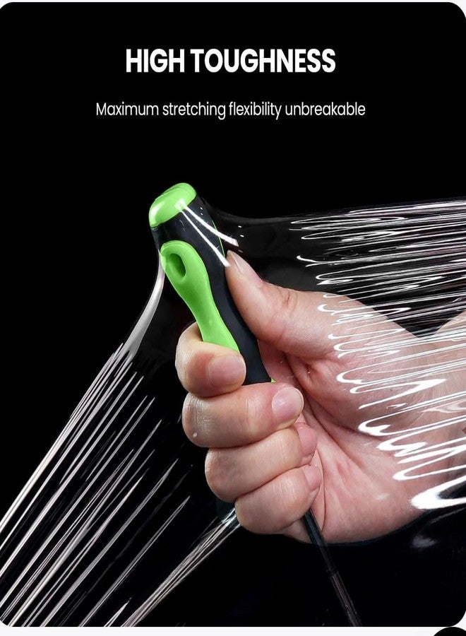 A.S Enterprises لفة غلاف تغليف شفاف قابل للتمدد من MHK - 15 سم × 200 متر | غلاف متعدد الأغراض من Superfelt | متعدد الاستخدامات، قوي | سمك 150 ميكرون - Image 2
