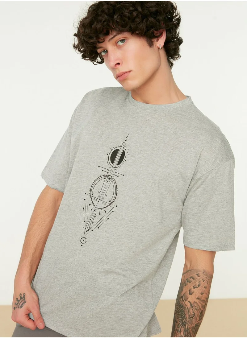 trendyol Graphic Crew Neck T-Shirt