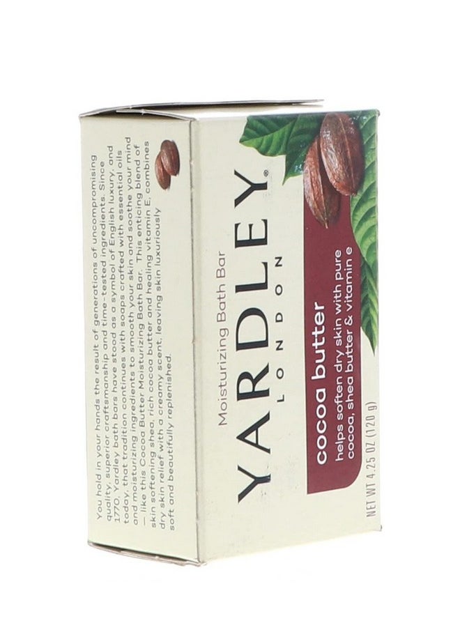 Yardley London Pure Cocoa Butter & Vitamin E Bar Soap 4.25 Ounces 120 G (Pack Of 10)  - Image 4