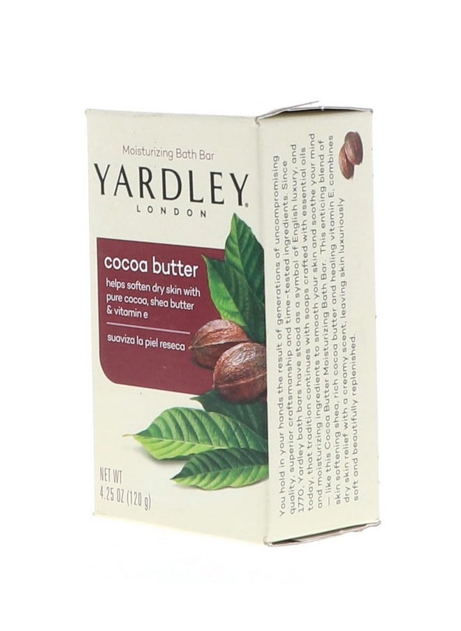 Yardley London Pure Cocoa Butter & Vitamin E Bar Soap 4.25 Ounces 120 G (Pack Of 10)  - Image 2