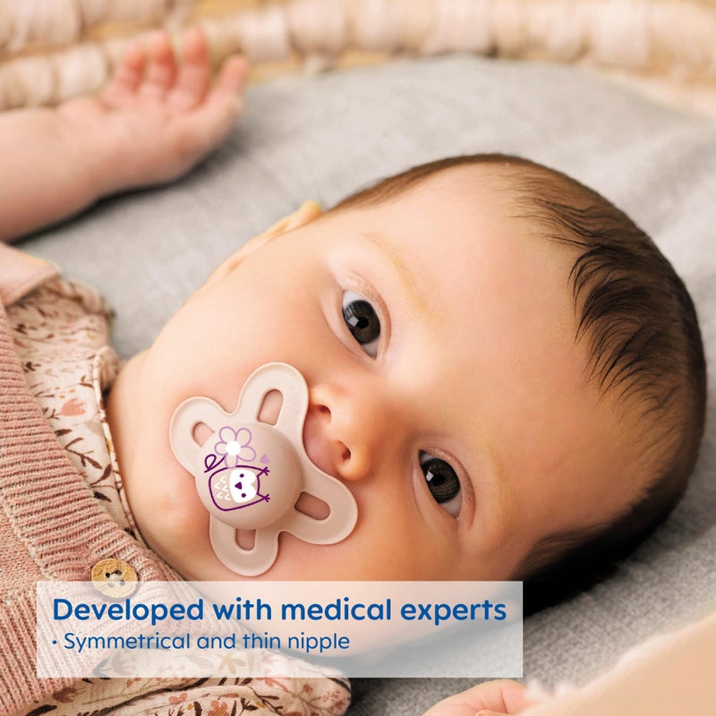 MAM Original Start Newborn Baby Pacifier, Best Pacifier for Breastfed Babies, Sterilizer Case, Unisex, 0-3 Months, 2 Count (Pack of 1) - Image 3