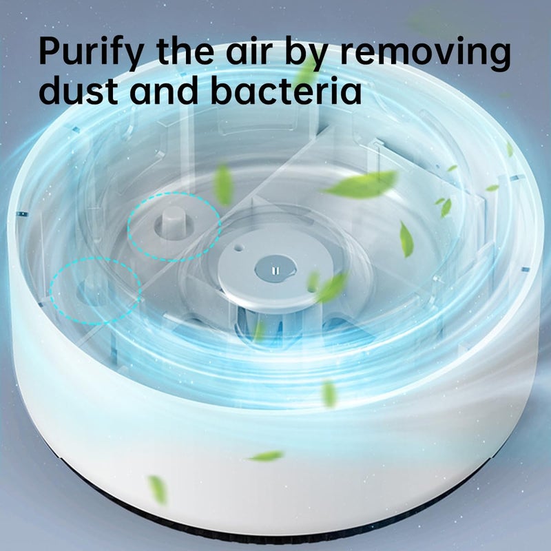 ECVV 2 in 1 Air Purifier Multifunctional Smokeless Ashtray with Filter, Best for Home Car or Office- White - Image 2