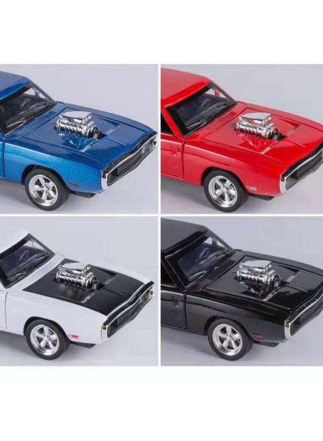 Children's Alloy Car Model Simulation 1:32 Dodge Sound And Light Double Door Alloy Sports Car Ornaments Toy Wholesale-Color:Porsche Special Pink Box  - Image 3