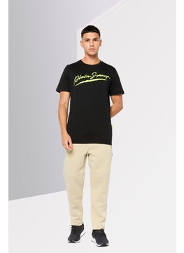 Plein Sport Men Sportswear Fit Short Sleeves Outdoor T-Shirt, Black  - Image 2