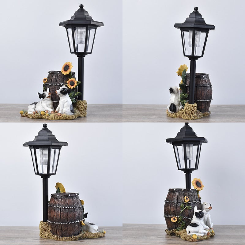 New Animal Planter Hexagonal Light for Garden Decor Outdoor Landscape Resin Craft - Image 4