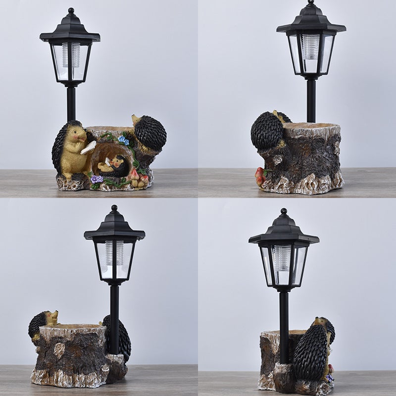 New Animal Planter Hexagonal Light for Garden Decor Outdoor Landscape Resin Craft - Image 3