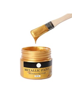 ASK VARK WALA ASK VARK WALA Acrylic Paint Metallic 24K GOLD Non Toxic Non Fading 200ml Gold Leaf Paint for Art Painting Handcrafts Ideal for Canvas Wood Clay Fabric Ceramic MultiSurface 
