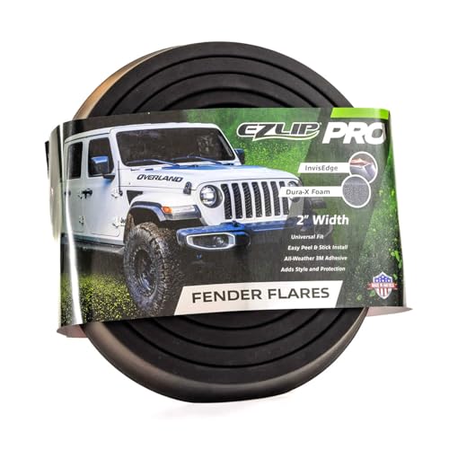EZ Flares XL Fender Flares PRO Original EZ Lip Offroad Universal Flexible Foam Rubber 2Inch Fender Extension