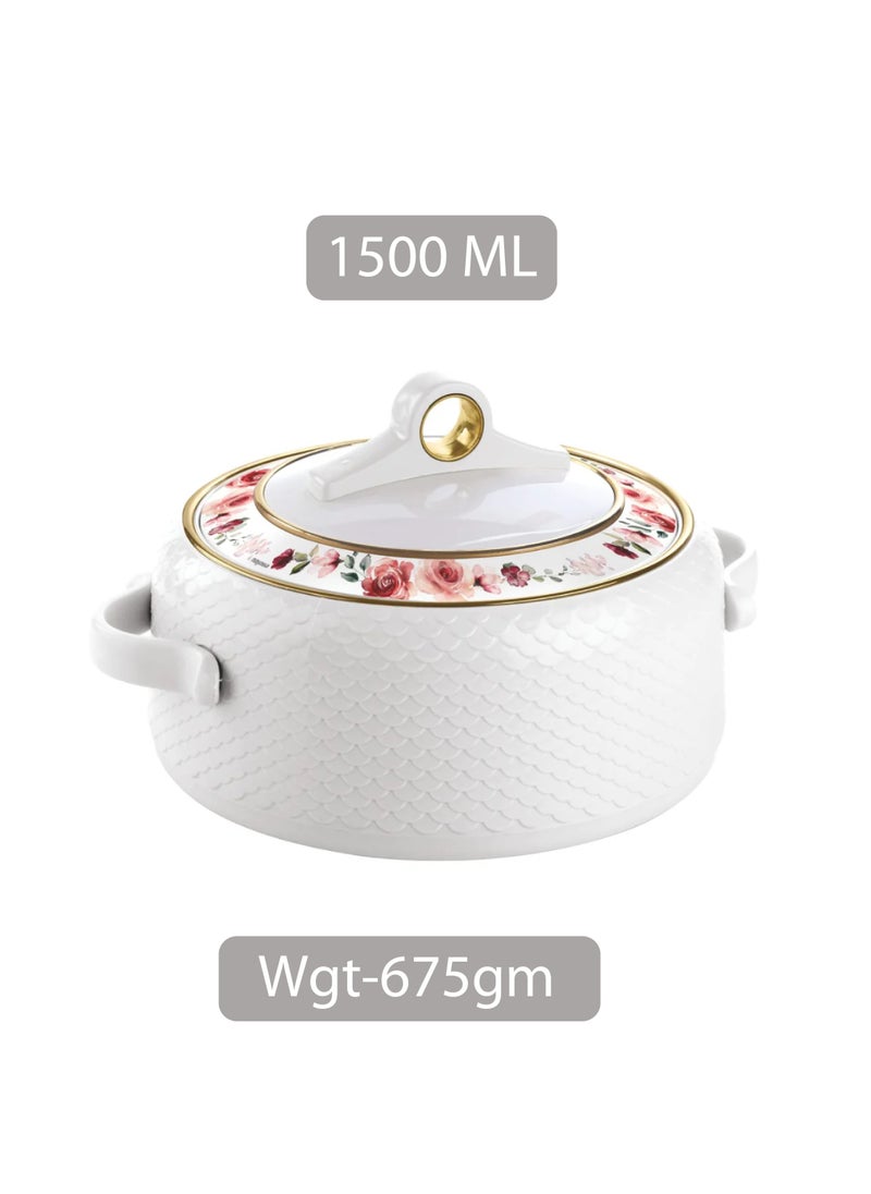 NAYASA Casserole Food Warmer Insulated Hotpot Coral 3 Pc Set 1.5,2.5,3.5L  - Image 3