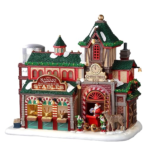Lemax Lemax Santas Reindeer Stables Battery Operated 45V 25926 