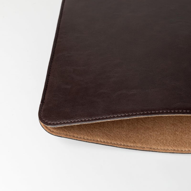 Comfyable Laptop Sleeve 13 Inch Precisely Compatible with MacBook Air M4 2025-2018 & MacBook Pro M2 2022 M1 2020-2016, Faux Leather Cover Case, Dark Brown - Image 4