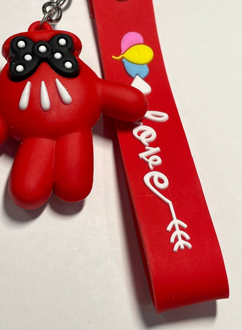 Generic Distinctive cartoon keychain distinctive accessory keychain with the character of Disney Mickey Mouse with ribbon that fits with car keys wallet and bag beautiful creative gift - Image 2