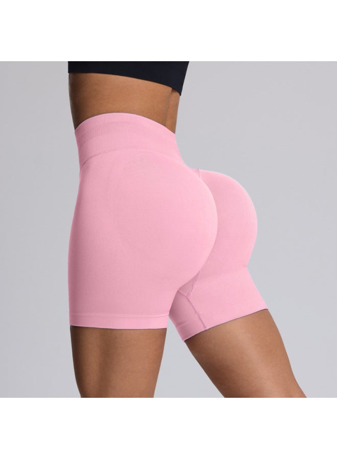 Tk Peach Hip Yoga Shorts Women's Summer High Waist Tight Abdominal Tight Sports Three-point Pants Fitness Pants