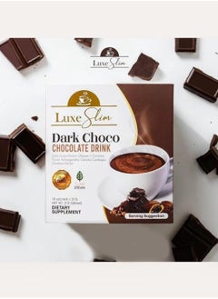 Luxe Slim Dark Choco Chocolate Drink 10 Sachets  - Image 2