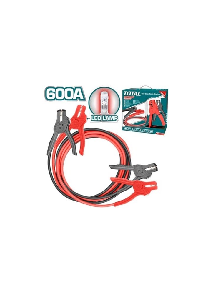 TOTAL Booster Cable 3m With Lamp 600 Amp PBCA16008