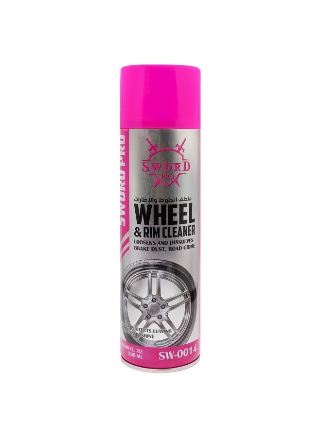 Sword Pro Wheel & Rim Cleaner Spray 500ml SW-0014 for Car Wheels, Loosens and Dissolves Brake Dust, Road Grime and Dirt, Forms Protective Barrier, Long-Lasting Shine, Safe for Alloy, Chrome, Painted and Coated Rims, Easy Spray Application for Deep Cleaning and Protection - Image 3