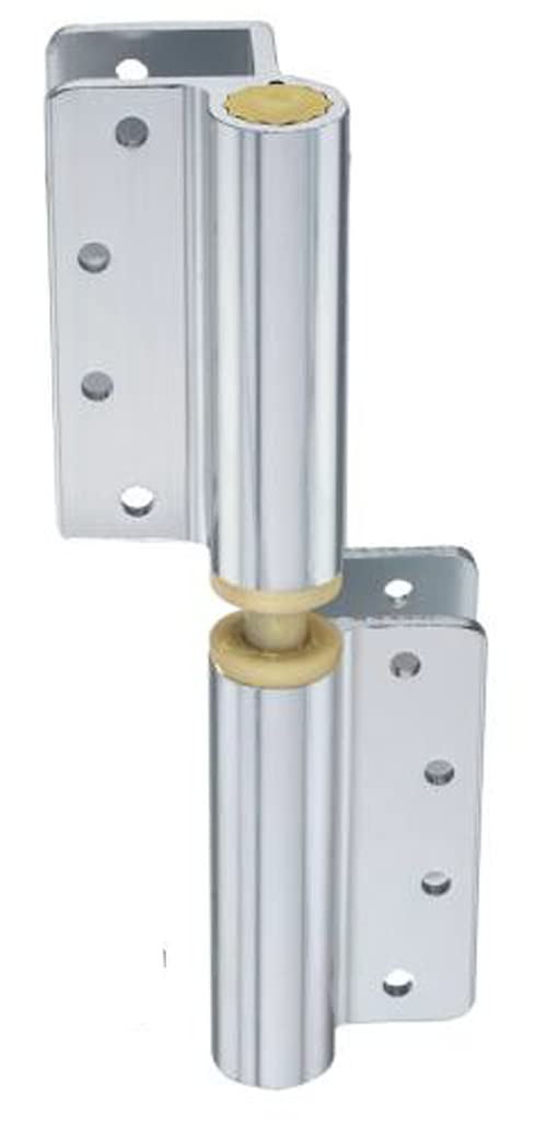 Harris Hardware 28460B Aluminum Hinge for Toilet Partition Door 1 Pair for 1 in Door 1 in Pilaster Bright Anodized Finish