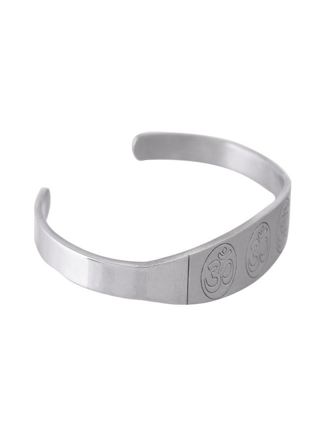 VOYLLA Signature Trinity Om Mantra Kada Mens Bracelet|Casual|Trendy|Gift For Mens|Rakhi Gift For Brother - Image 4