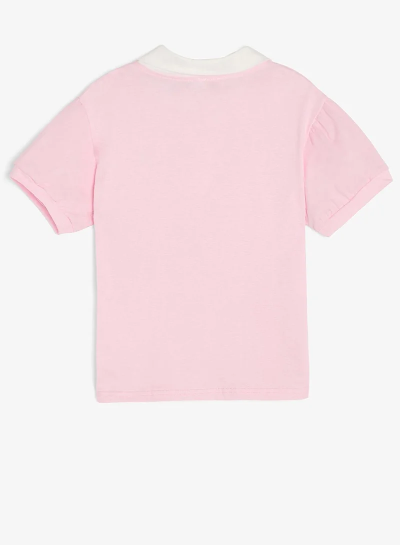 Pinata  Heart Print Cotton Polo Tshirt for Women | Best Price UAE