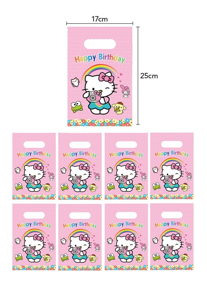 Party - 20 PCS cartoon Hello Kitty Birthday Party Supplies Cartoon Candy Bag Tote Bag Kids Gift Bag Adult Birthday Party Decorations - Image 1