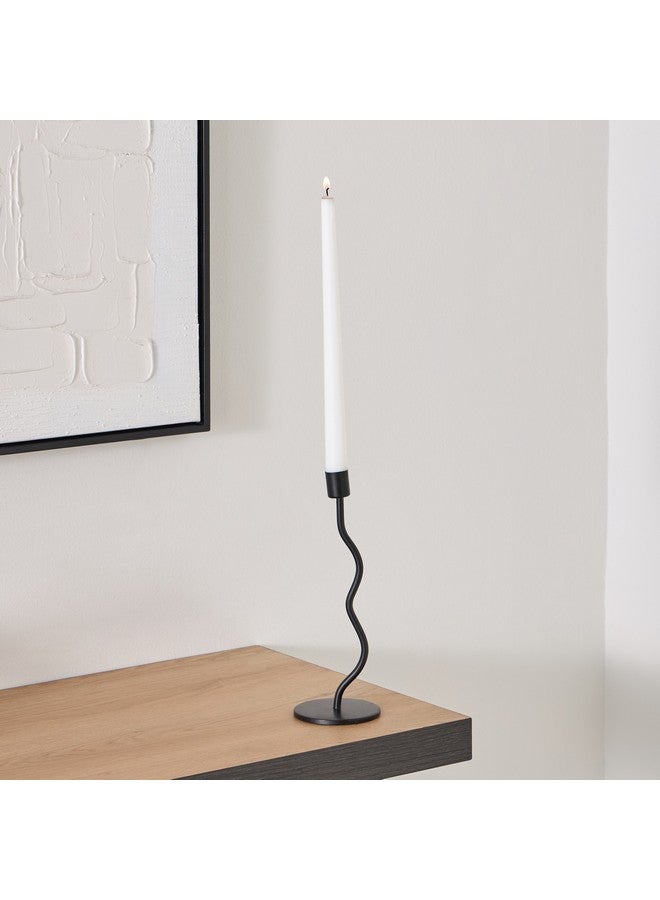 Home Box Calot Metal Single Taper Candleholder 9 x 21 x 9 cm - Image 1