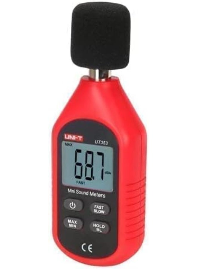 Uni-T LCD Digital Sound Noise Decibel Tester (UT353, 30-130dB) - Image 3