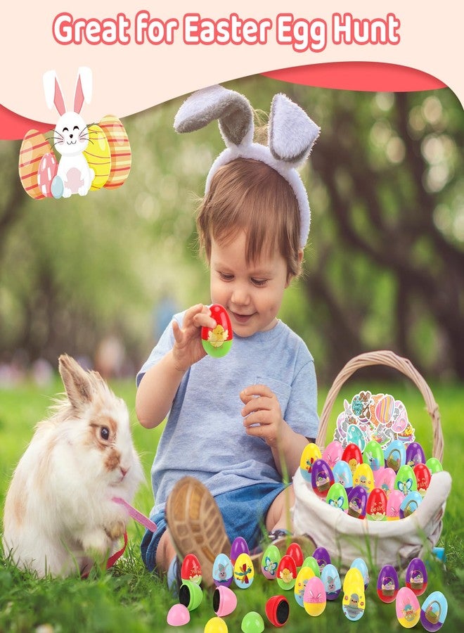 Hooutky 24-Piece Easter Egg Stamp Set for Easter Egg Hunt Games with 50 Stickers, Basket Stuffers and Party Favors, Assorted Self-Inking Stamps for Classroom Exchanges and Prize Supplies Gifts, DIY Craft Toys - Image 5