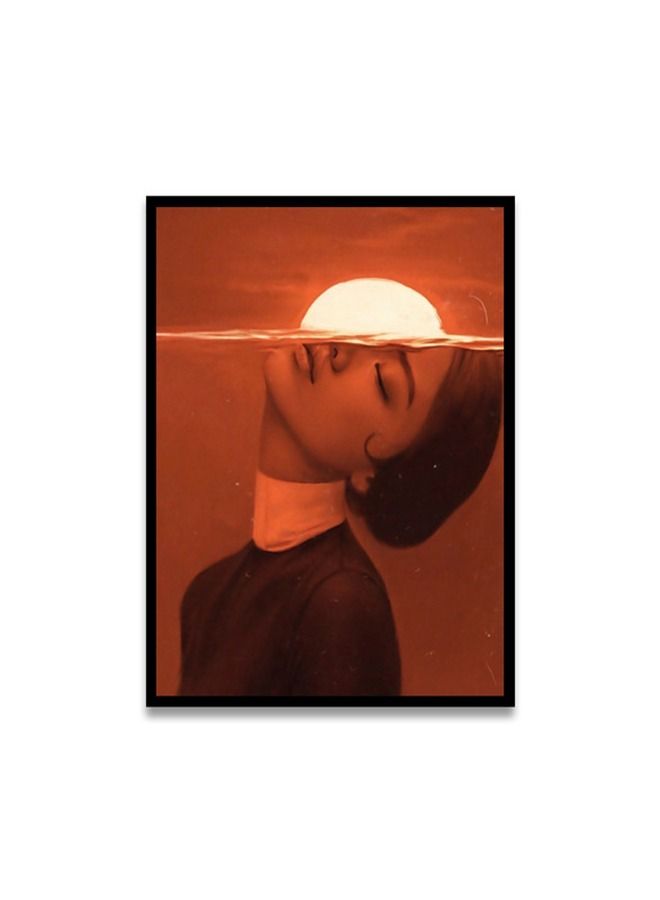 Marktna Canvas Wall Art For Wall Decoration, Women Design, With A Hollow Black Frame, Size (120x80),One Piece - Image 2