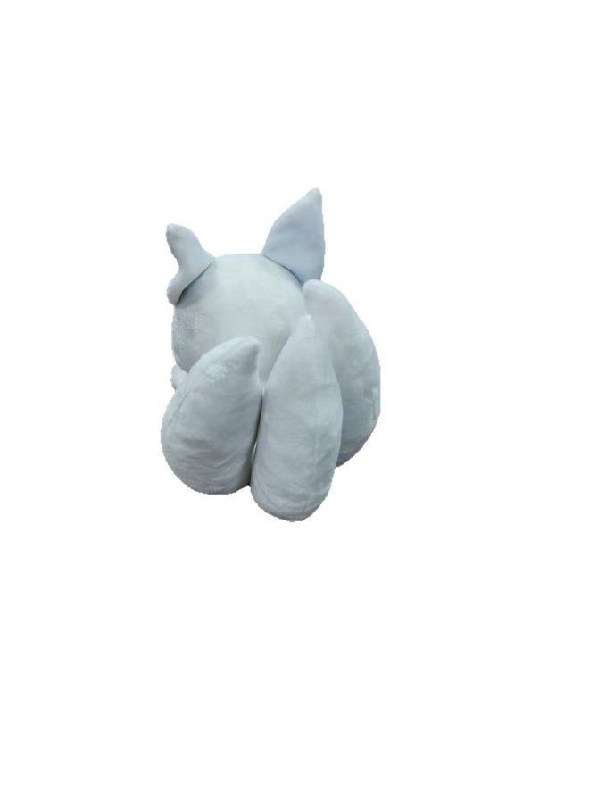 Generic - Super Cute Nine-Tailed Fox Wishing Gift Fox Plush Doll Male And Female Birthday Gift Funny Year Gift-Color:White - Image 1