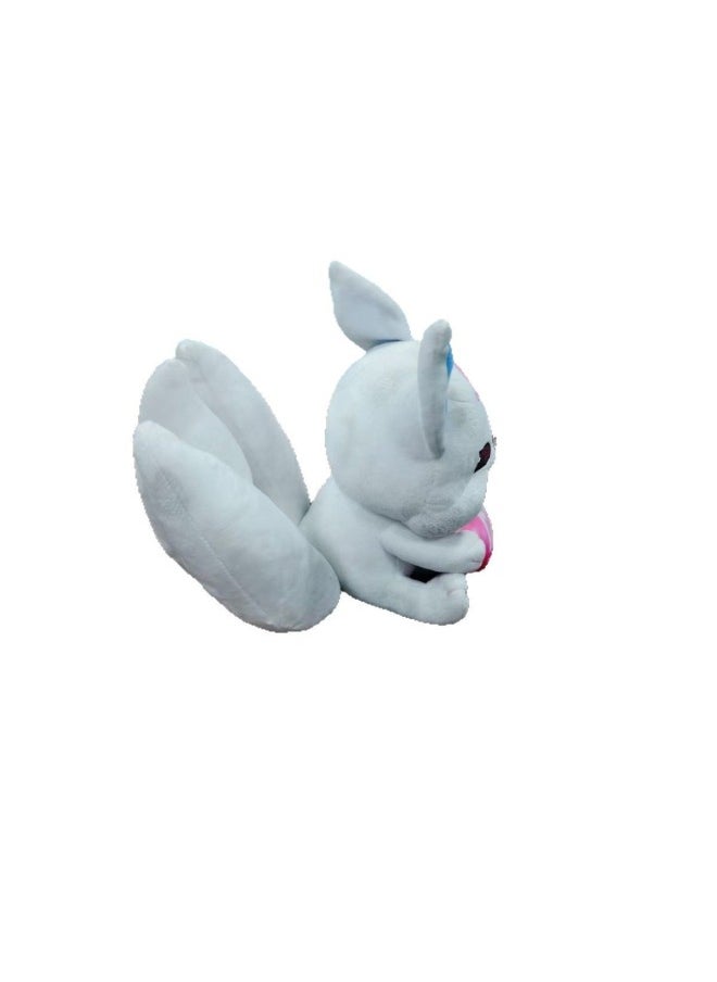 Generic - Super Cute Nine-Tailed Fox Wishing Gift Fox Plush Doll Male And Female Birthday Gift Funny Year Gift-Color:White - Image 1